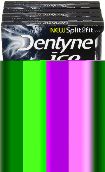 Dentyne Ice S/F Arctic Chill Gum, Split To Fit, 16 Count (Pack Of 9)