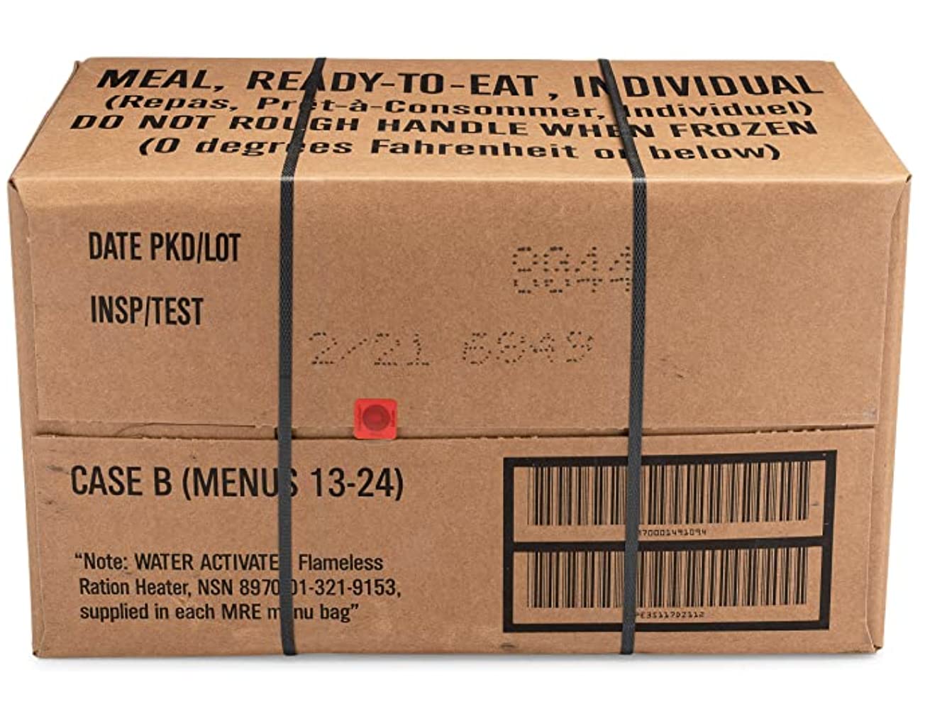Ameriqual 24ct US Military Surplus MRE Meals Ready to Eat 2021 Inspect A+B Case Bundle Menus 1-24