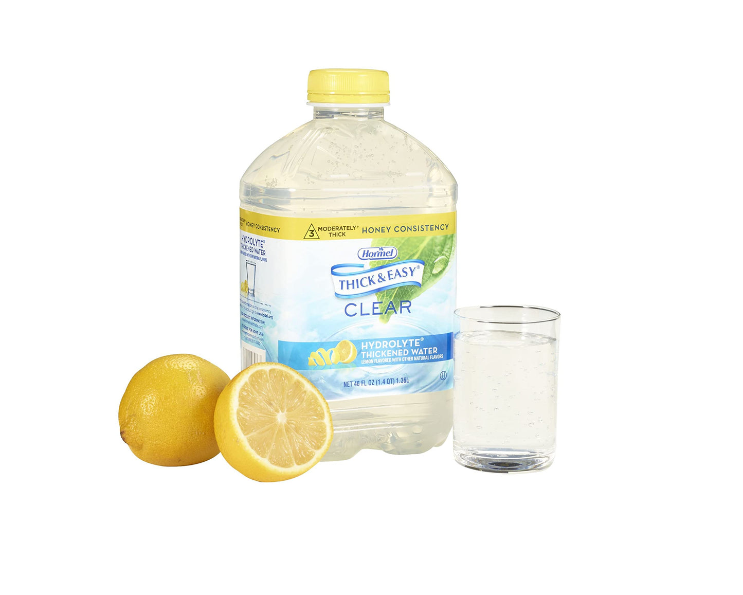 Water, Lemon Thickened Honey Consistency Plastic Jug Hydrolyte Shelf Stable (Pack Of 6)