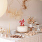 Rssta i Happy 15th Birthday Cake Topper, Red Cardstock Decoration for 15th Birthday Party, Cheers to 15 Years, Design 2