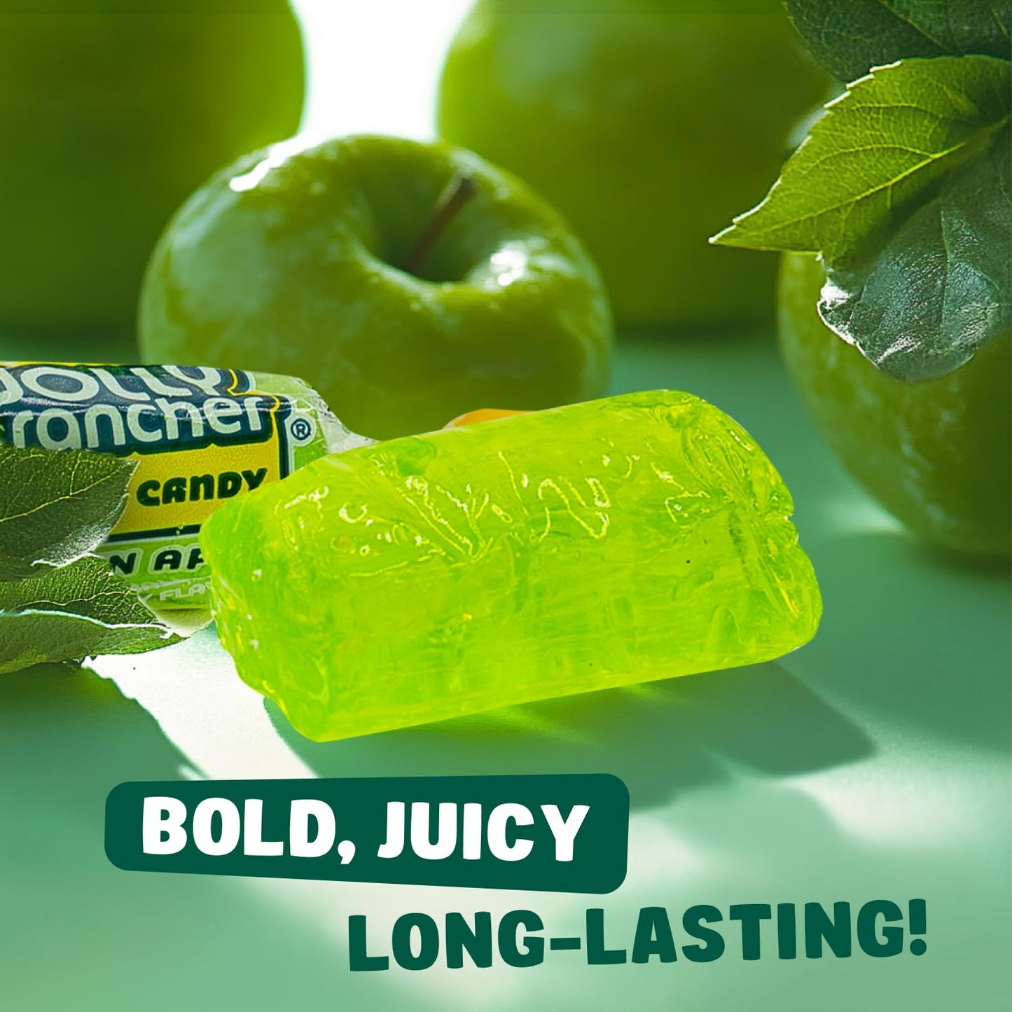 JOLLY RANCHER Hard Candy GREEN APPLE Original Flavor 1 lb - Bulk Bag  Individually Wrapped (74 Pieces)