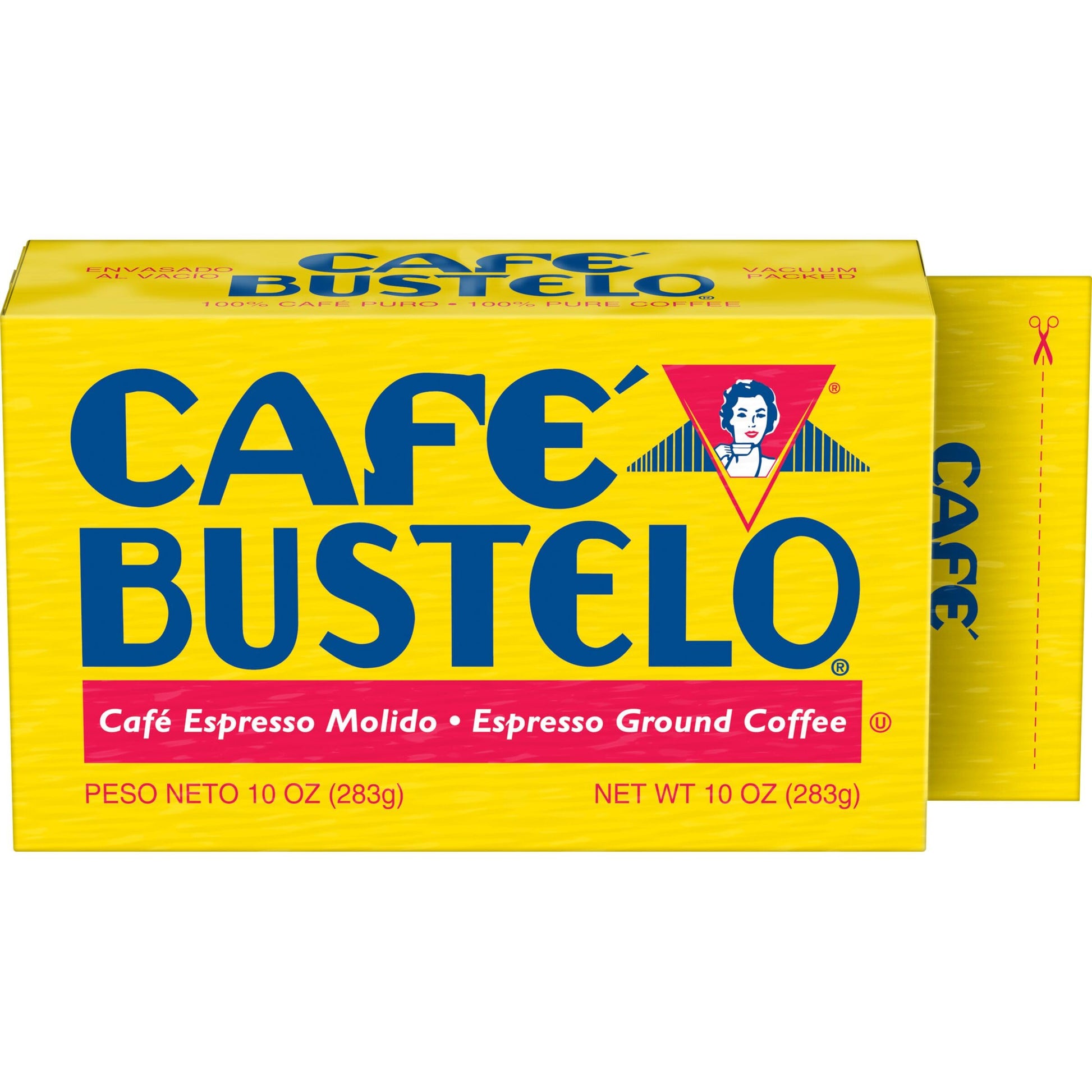 Caf   Bustelo Espresso Dark Roast Ground Coffee Brick, 10 Ounce (Pack of 12)