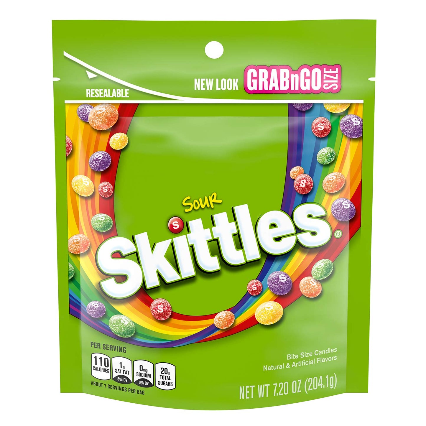 The Hampton Sourskittles Bite Size Candies, 7.2 Ounce Bag (Pack Of 2), Grab N Go