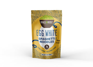Miracle Noodle High Protein Egg White Noodles - Spaghetti – Low In Carbs & Calories – Ready To Eat – 3.5 Ounce (Pack Of 6)