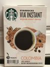 Starbucks Via Colombia Coffee, Medium Instant, 1.4 Ounce