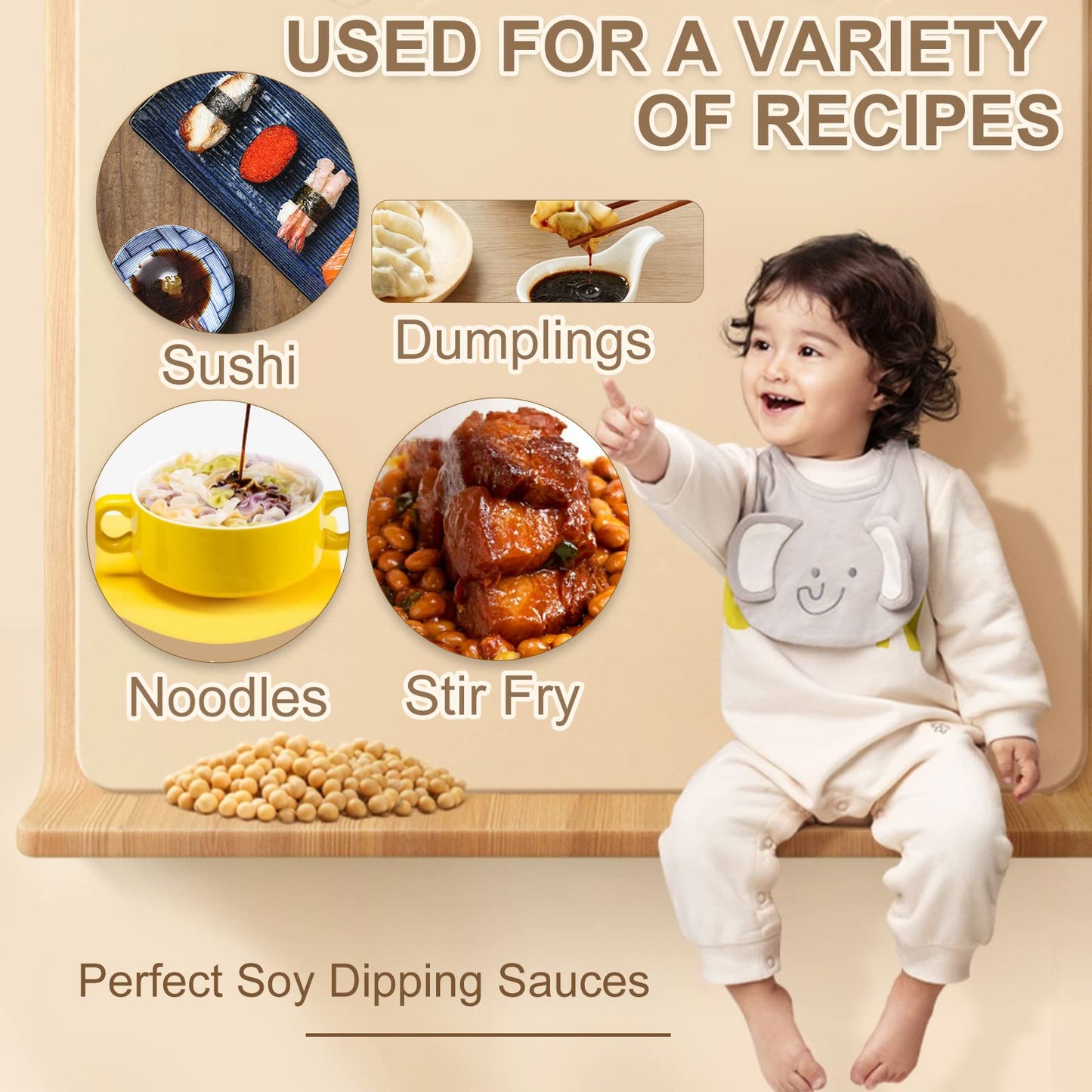 NPG Premium Light Soy Sauce 16.9 Fl Oz, Tamari Lite Dipping Sauce for Sushi, Sashimi, Fish, Dumplings, Noodles, Meat Marinades