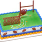 Lucks Dec-Ons Decorations Molded Sugar/Cup-Cake Topper  Football  1.125 Inch  264 Count