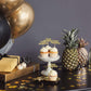 24 Pieces Gold Glitter Happy Anniversary Cupcake Toppers Cake Picks For Wedding Anniversary Party Table Decorations