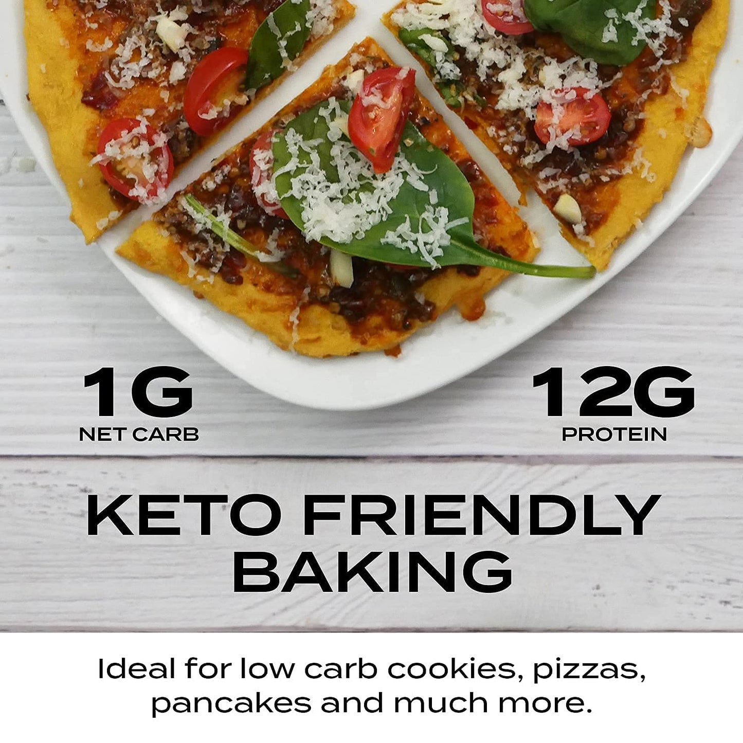 Aviate Lupini Flour - Keto, Vegan, Non-GMO, Gluten Free, High Protein - 3 Pack (16 Ounces)