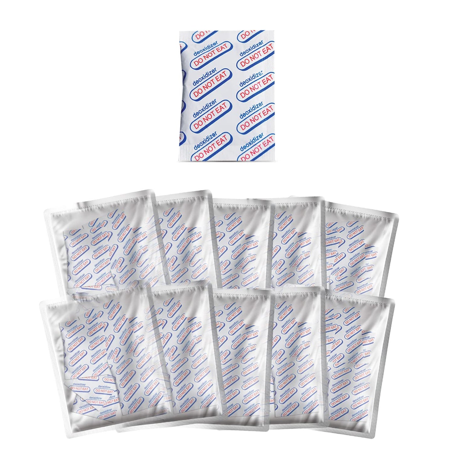200Cc (10 Individual Pack Of 10 Packets, Total 100 Packets) Oxygen Absorbers For Food Storage, Food Grade Oxygen Absorbers Packe