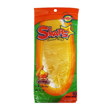 Pigui | Slaps Mango Flavor Paletas Mexican Candy (100 Lollipops)
