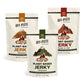 Off-Piste Variety Pack Plant-Based Jerky, 1.8oz., Pack of 3 - High Protein Healthy Snacks Vegan Jerky for Recovery, School, Offi