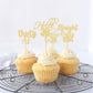 Gyufise 48 Pack Gold Glitter Hello 30 Cupcake Toppers Glitter Thirty Cheers To 30 Straight Outta 1994 Cupcake Picks For 30Th Bir