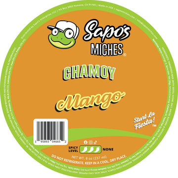 Sapo'S Miches Chamoy Rim Rimming Paste Sauce Candy Dip For Drinks, Micheladas, Fruit, 8 Oz (Mango)