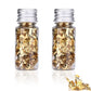 2 Bottles Edible Gold Leaf, Edible Gold Flakes For Cake Decorating Gold Leaf Flakes, 10G Gold Foil Flakes For Cake, Dessert, Nai