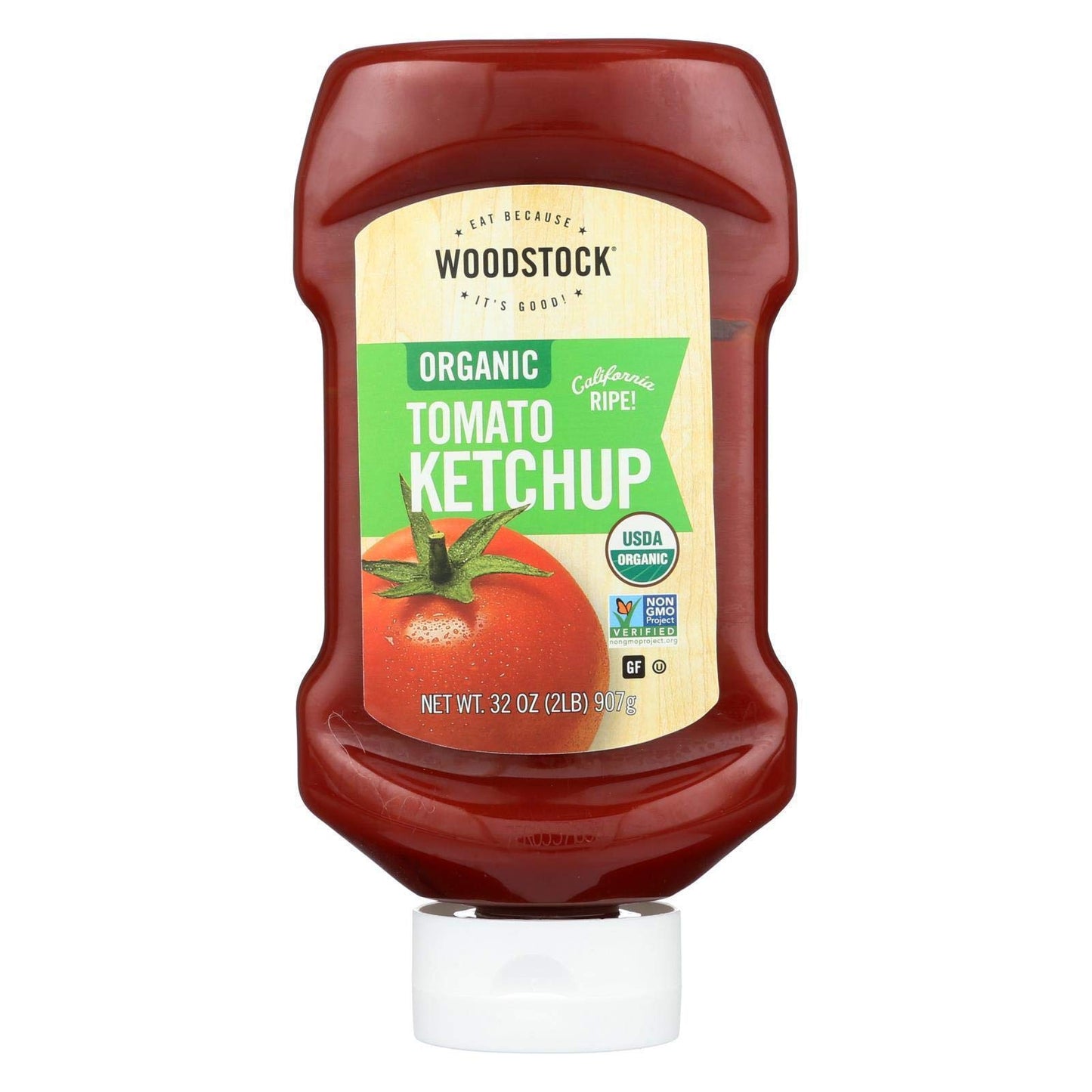 Woodstock Organic Tomato Ketchup - Case of 12 - 32 oz.