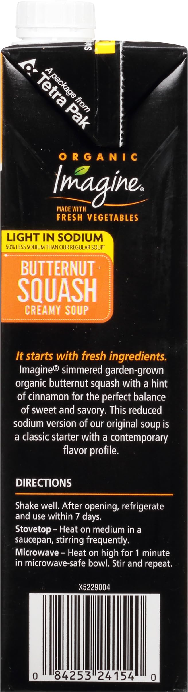 Imagine Organic Light In Sodium Butternut Squash Creamy Soup 32 Fl. Oz (Pack Of 6)