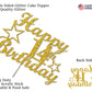 14 Birthday Cake Topper Gold Glitter, Party Decoration Ideas, Premium Quality, Sturdy Doubled Sided Glitter, Acrylic Stick. Made