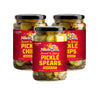 Famous Dave's Pickle Variety Bundle - 2 pck Sweet n' Spicy Pickle Chips & 1 pck Sweet n' Spicy Pickle Spears (72 oz.)