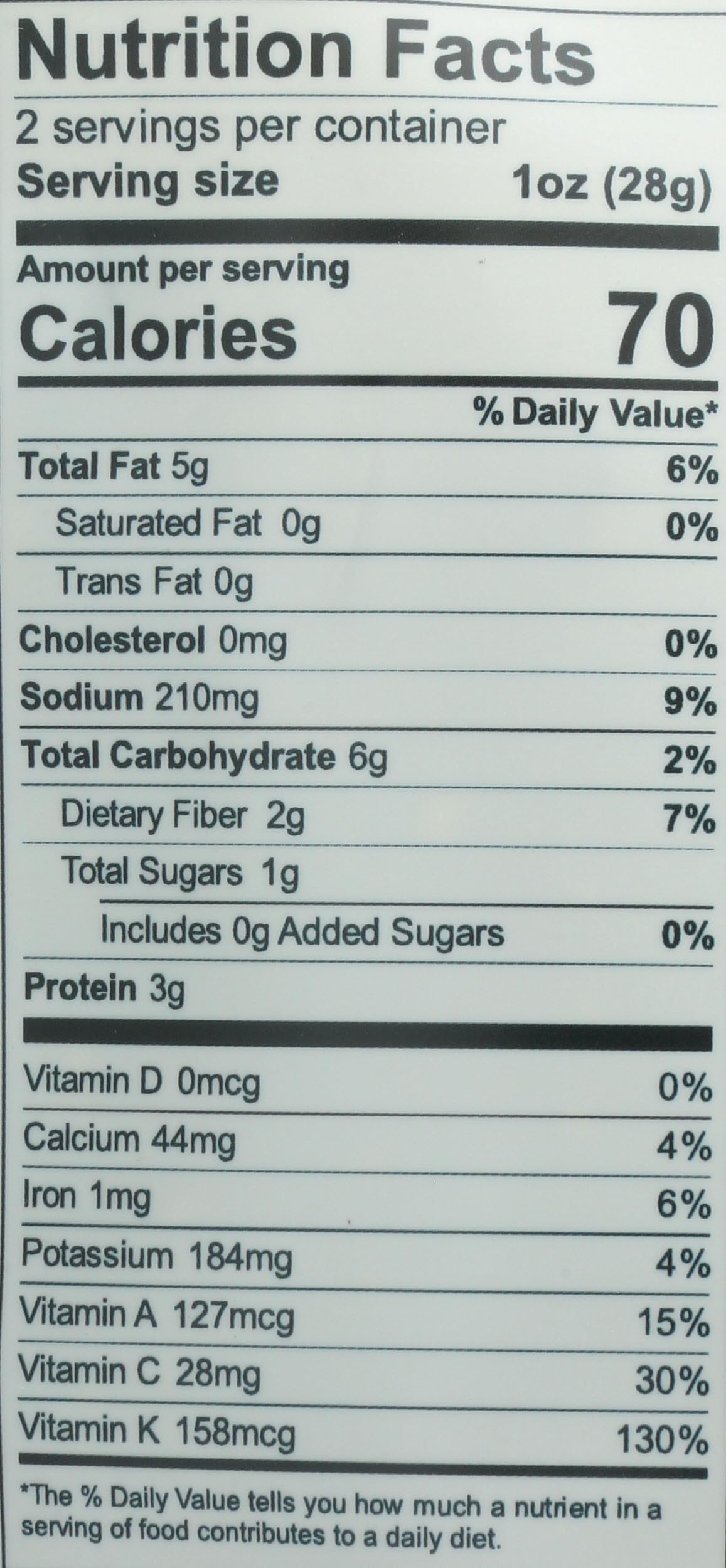 Brads Plant Based Kale Chips Original 2 Oz