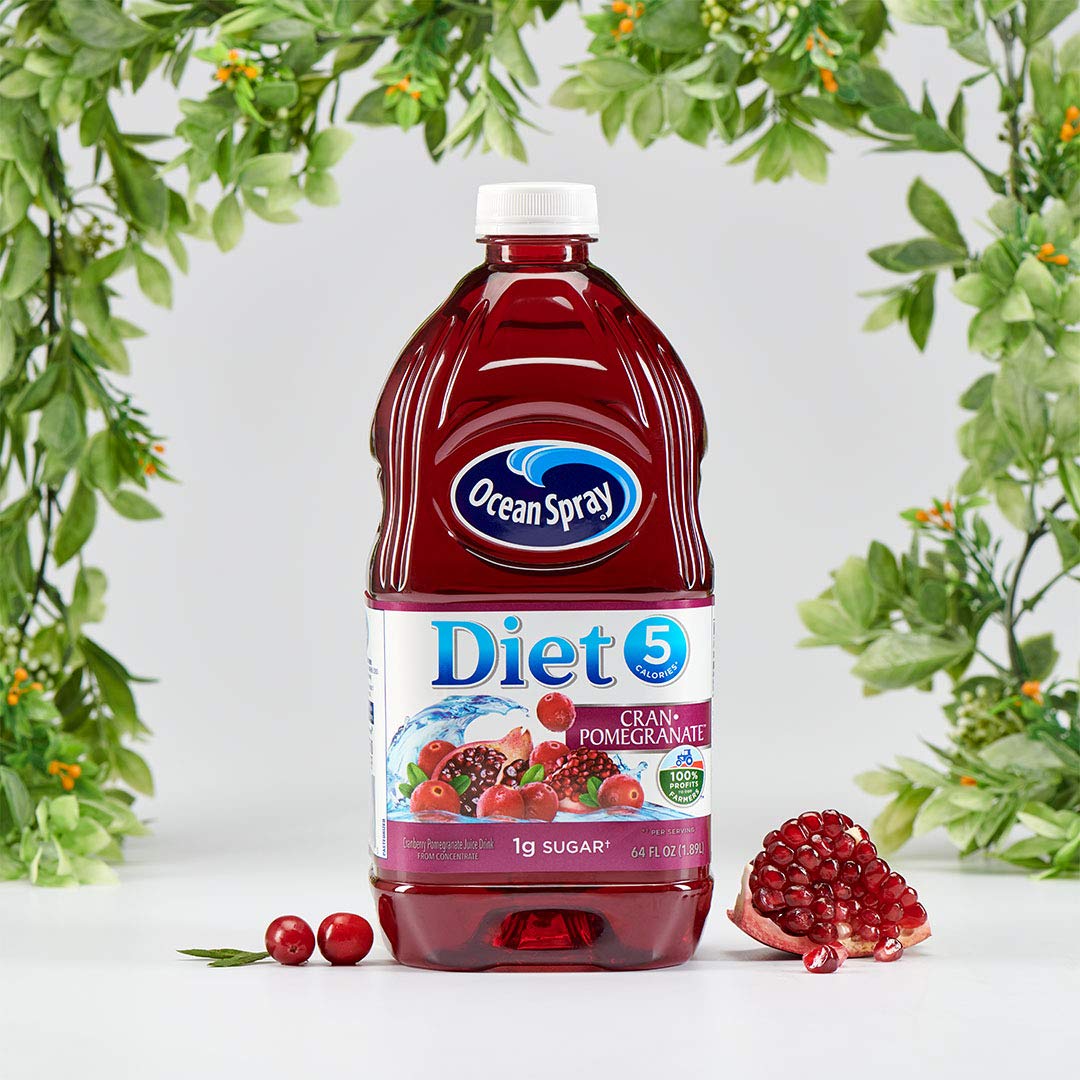 Ocean Spray Diet Cran-Pomegranate Juice Drink, 64 Fl Oz Bottle, Pack of 1