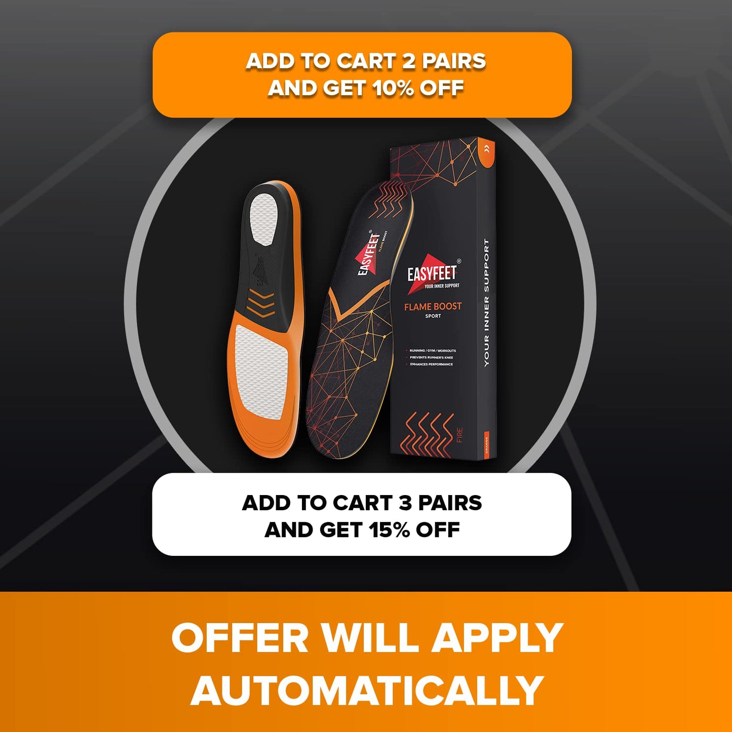 (New 2023) Sport Athletic Shoe Insoles Men Women - Ideal For Active Sports Walking Running Training Hiking Hockey - Extra Shock
