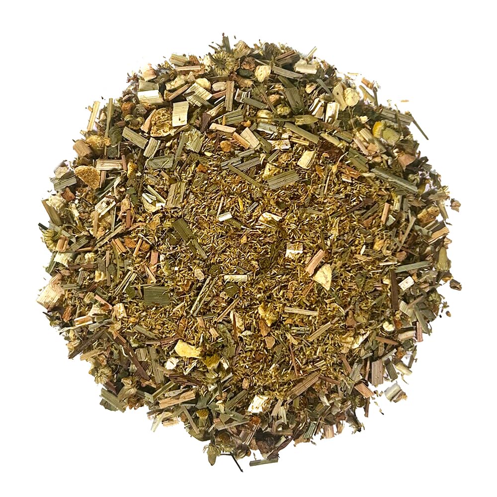Organic Positively Tea Company Lemon Pound Cake Herbal Tea Loose Leaf 16 Ounce