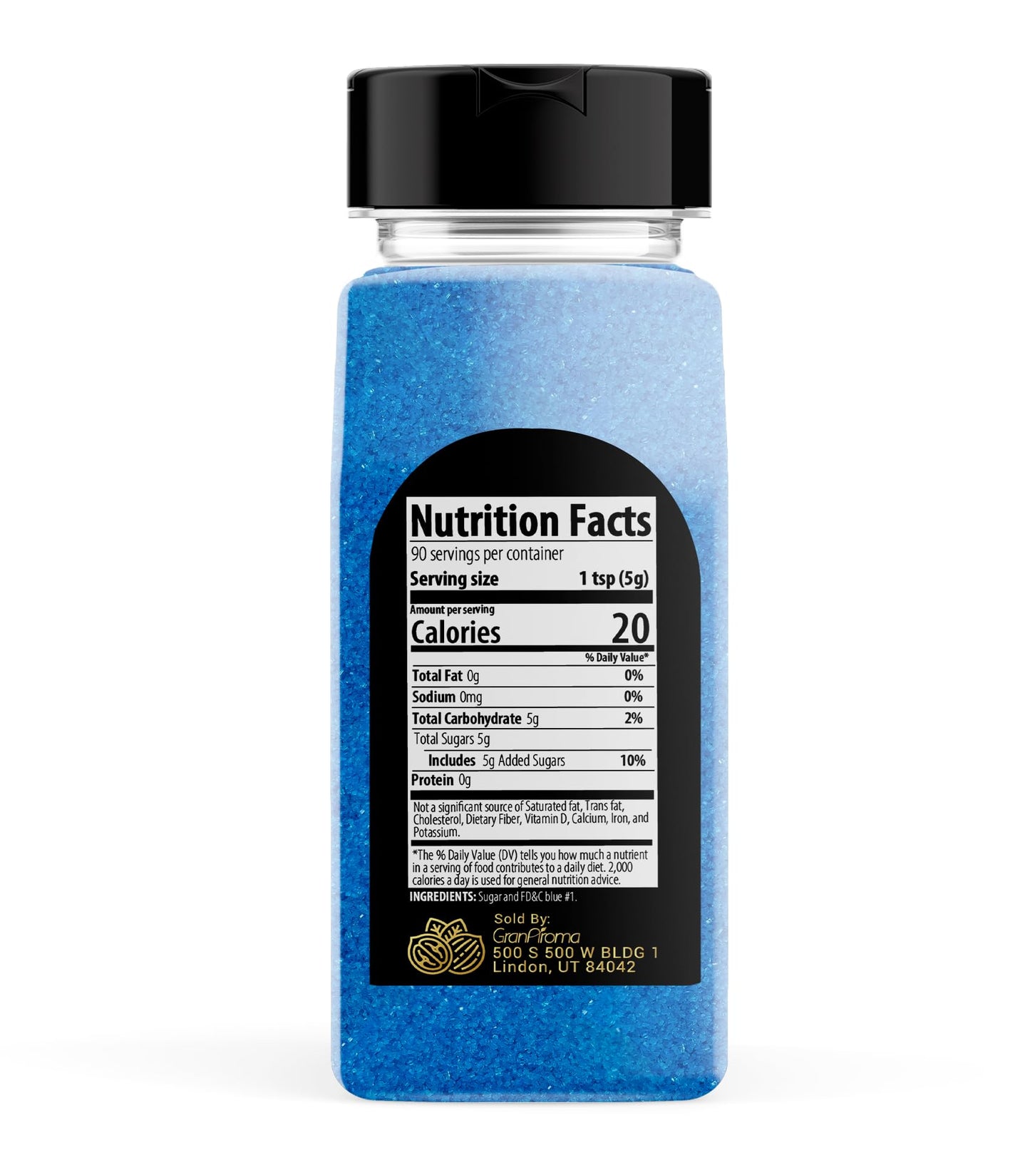GranAroma Sanding Sugar, Decorative for Cookies & Sweets, Blue