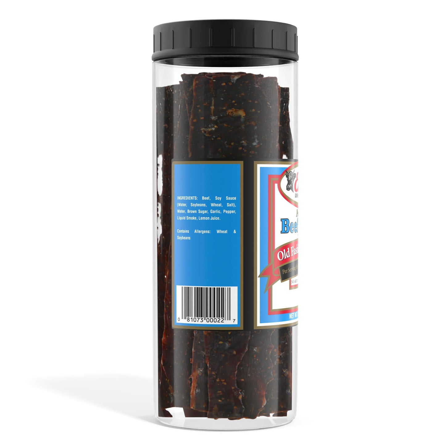 Enjoy Beef Jerky Old Fashion Peppered | 20 Oz (Pack Of 1) | 32 Count | Traditional Style | Usa Made | High Protein | Low Fat | Z