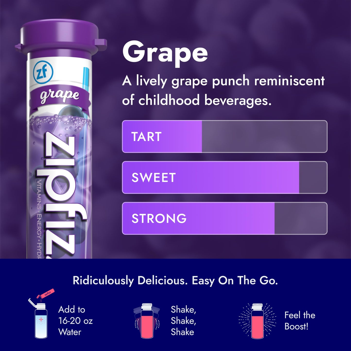 Zipfizz Daily Energy Drink Powder, Sugar-Free Electrolyte, G , 12 Pack, 0.39 Ounce each, Contains Vitamin B-12 & Antioxidants