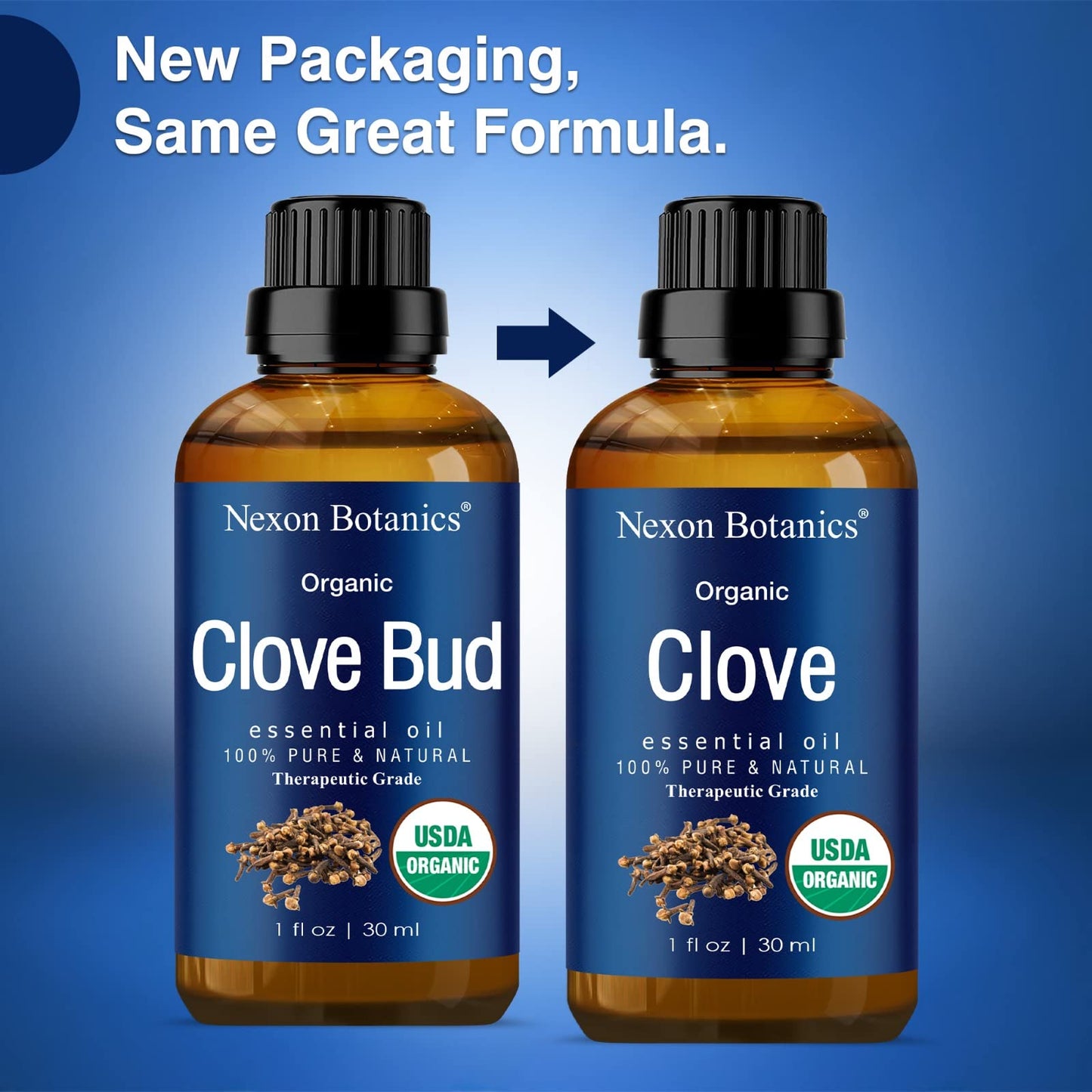 Organic Clove Essential Oil 30 Ml - Pure, Undiluted Oil For Tooth Ache Ease - Soothes Sore Muscles - Clove Bud Essential Oil For