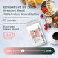 Couple'S Coffee Breakfast In Bed | Breakfast Blend | Ground Coffee | Made With 100% Arabica Beans | 12Oz Bag Brews About 34 Cups
