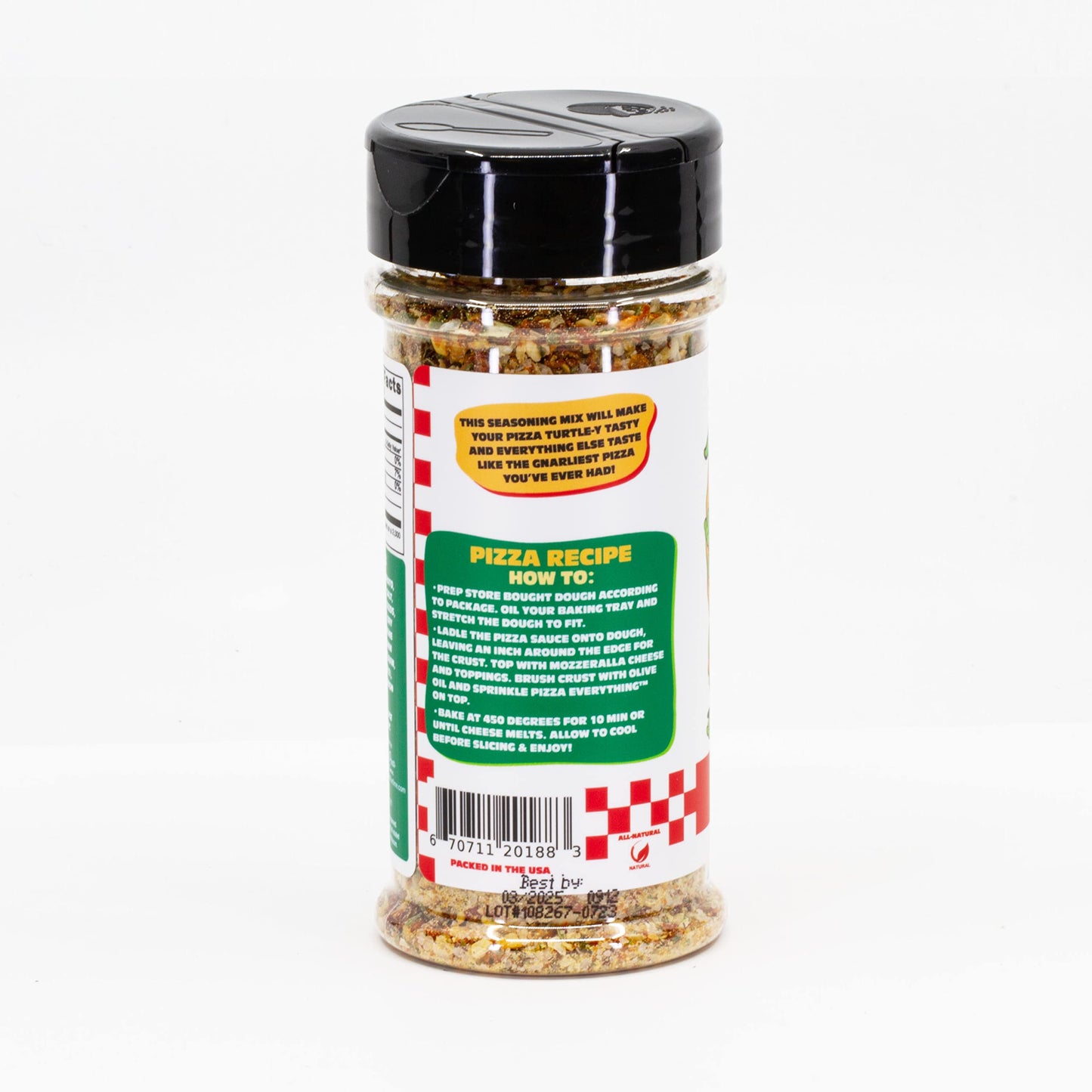 Teenage Mutant Ninja Turtles Pizza Seasoning - 4.4 oz Green Spice for Pizza Lovers - Officially Licensed TMNT Gift