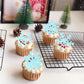 Gyufise 60Pcs Edible Snowflakes Cupcake Toppers - Snowflake Cake Decorations Wafer Paper Sprinkles For Christmas Winter Holiday Theme Party Supplies Blue