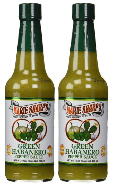 Marie Sharp's Green Habanero Pepper Sauce 10 oz - Pack 2