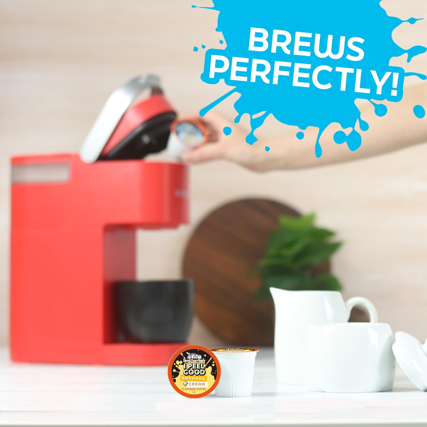 Java Factory Flavored Coffee Pods  I Peel Good Banana Cream  Compatible with K Cup malt-inspired  40 Count