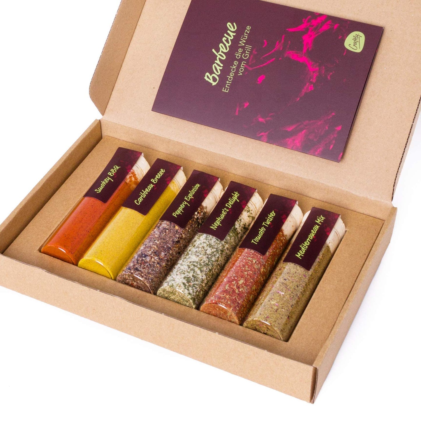 Craftly BBQ Seasoning Set | 6 Spice Mixes for Cooking & Grilling | 1 Ounce