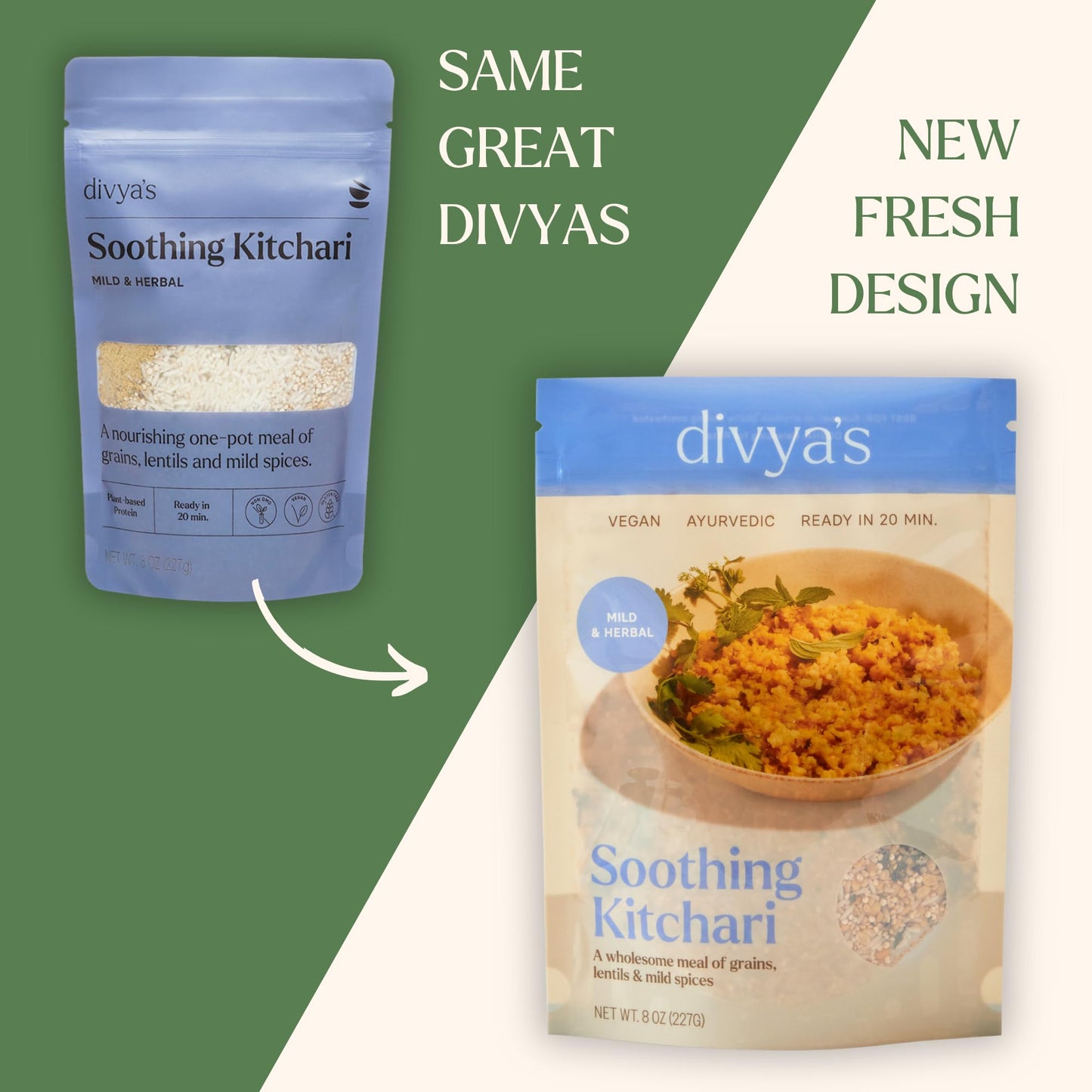 Divyas Kitchari Ayurvedic Meal, Vegan, Gluten Free, Organic, 8 Ounce (Pack of 1)