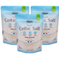 Sante Naturelle Celtic Salt Fine Ground Sea Salt - 1.1lb (18oz) Pack of 3  Unrefined Organic French Sea Salt  Rich in 82+ Minerals Salt  100% Natural & Hand Harvested Sal Celtica