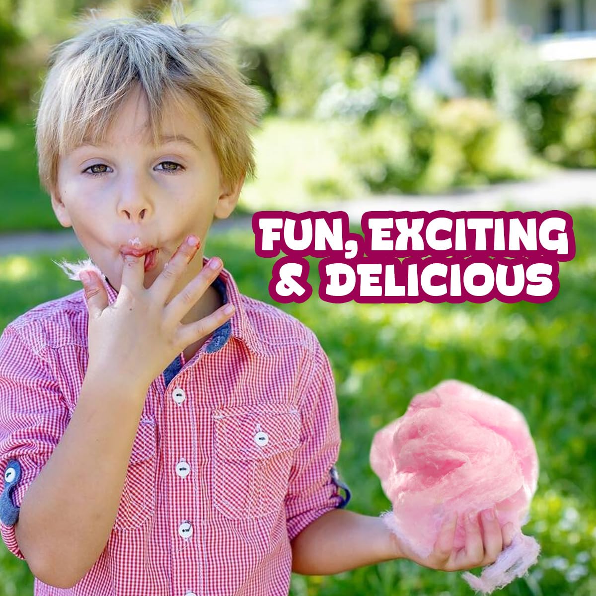 Cotton Candy 10 Pack, 10 Cotton Candy Bags Each 0.42Oz, Strawberry Mini Cotton Candy, Pink Cotton Candy Individually Wrapped For