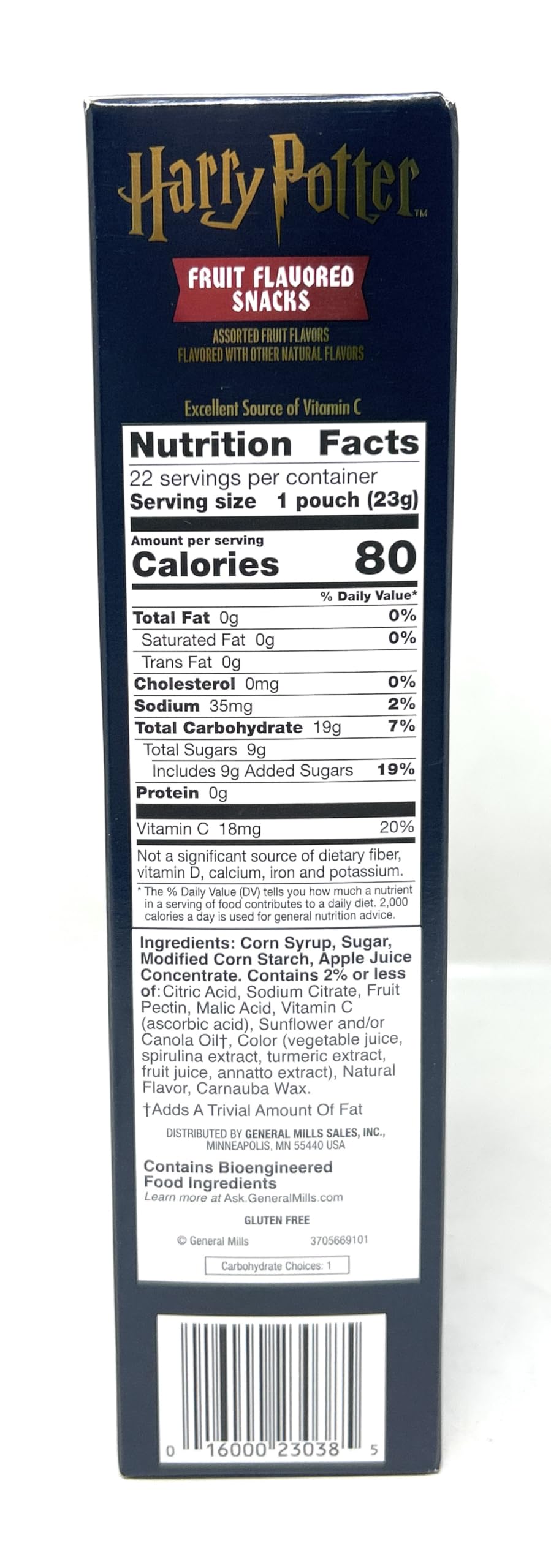 Harry Potter Fruit Flavored Snacks 17.6 Oz - 22 Pouches - 6 Flavors