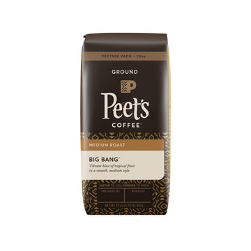 Peet'S Coffee Big Bang, Medium Roast Ground Coffee, 20 Ounce Peetnik Pack