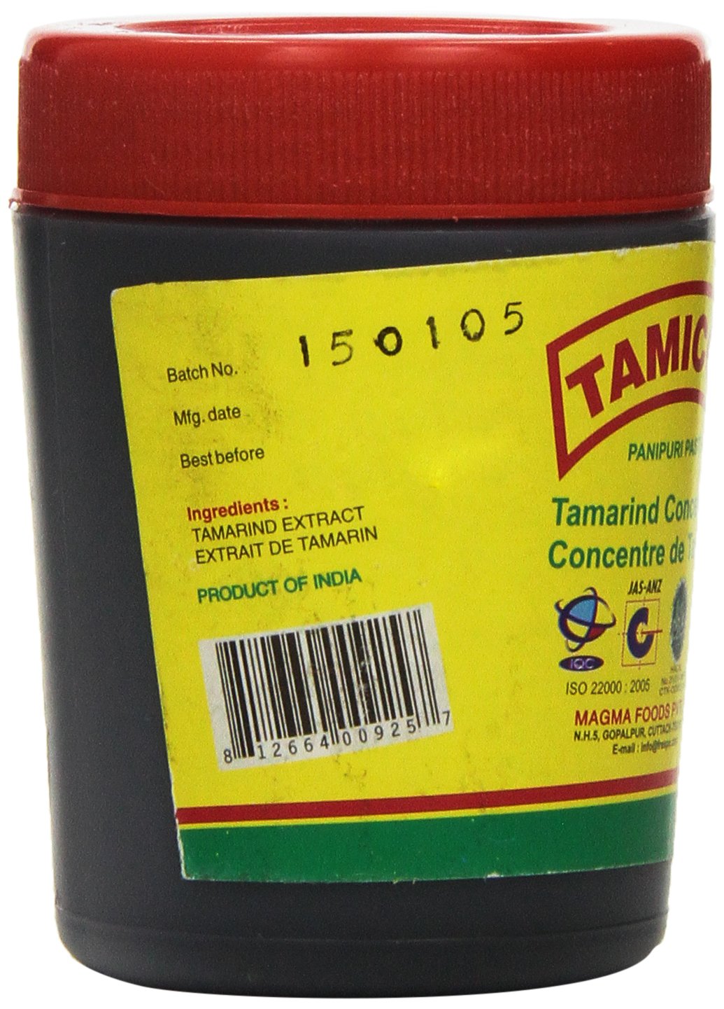 Tamicon Tamarind Concentrate - Authentic Sweet & Sour Tamarind Paste for Curries, Dips & Soups, 7.05 Oz (Pack of 1)