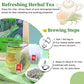 FullChea Lemongrass Tea Bags - Caffeine-Free Herbal Tea, 50 Count