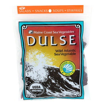 Dulse Whole Leaf 2 oz Bag - Wild Atlantic - Organic Seaweed