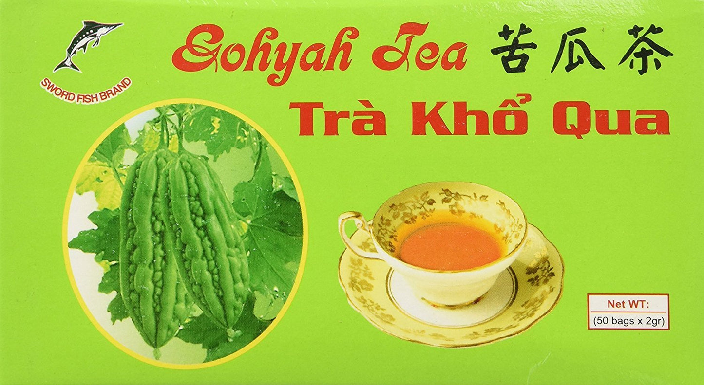 Sword Fish Gohyah Tea, Bitter Melon, 50 Tea Bags, Pack of 1