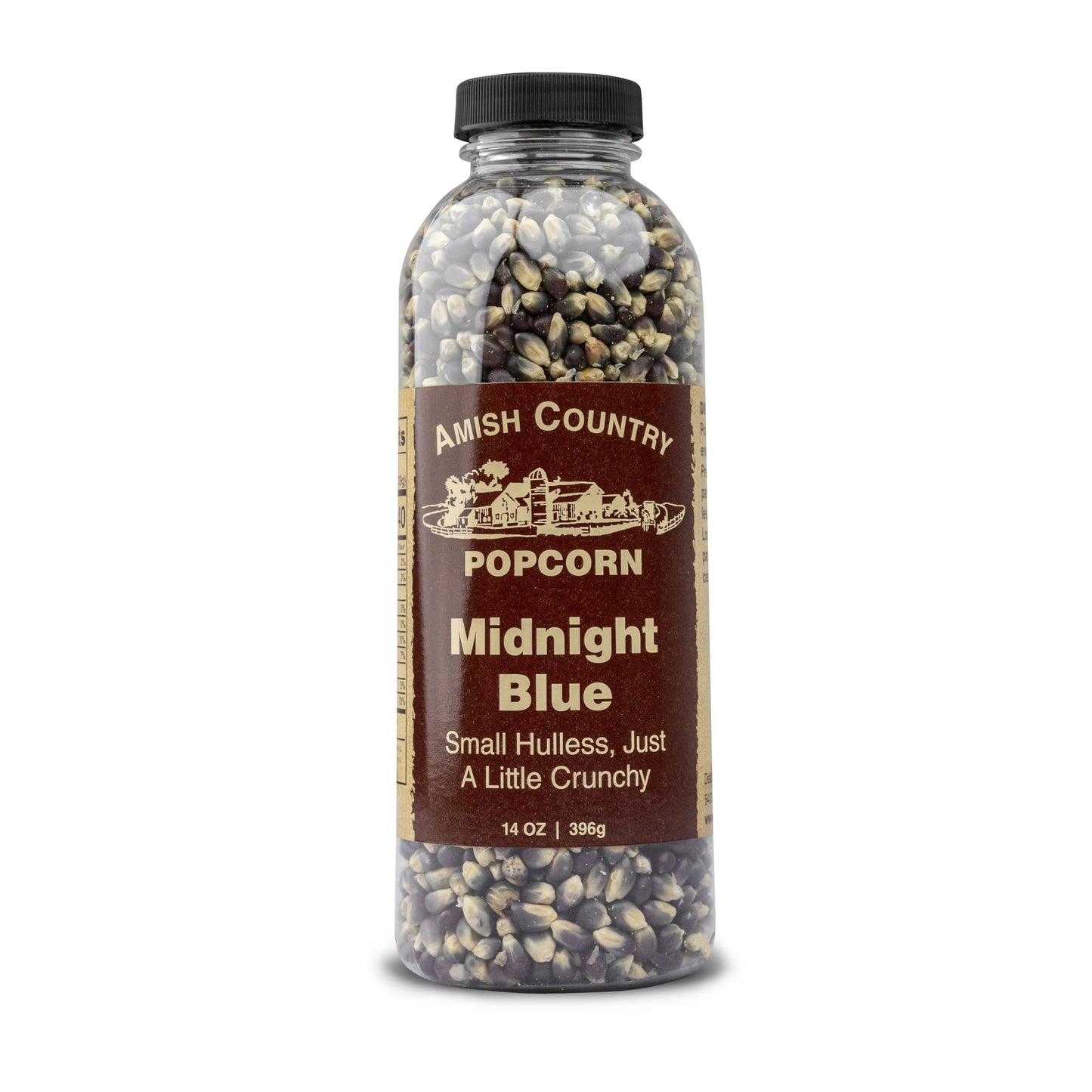 Amish Country Popcorn Midnight Blue Popcorn Kernels 14 oz Bottle Non-GMO Gluten Free