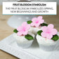 Global Sugar Art Fruit Blossom Sugar Cake Flowers, Pink, 12 Count By Chef Alan Tetreault