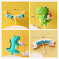 Gyufise 10 Pack Dinosaur Cake Decorations Dinosaur Babyshower Happy Birthday Cupcake Topper Dinosaur Cake Toppers For Kids Birth