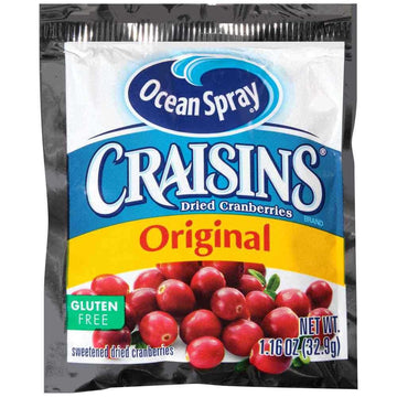 Ocean Spray Original Craisins Dried Cranberries, 1. 16 Ounce -- 200 per case.